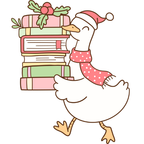 Winter Bookish Goose