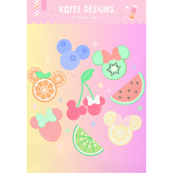 Fruit Sticker Sheet