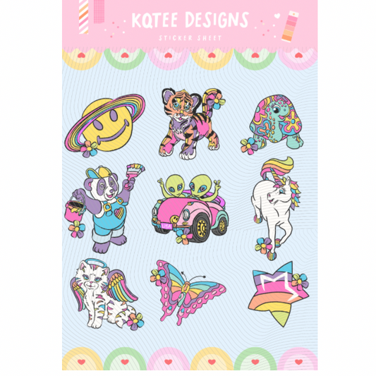 Colorful Friends Sticker Sheet