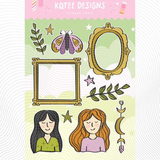 Sister Frames Sticker Sheet