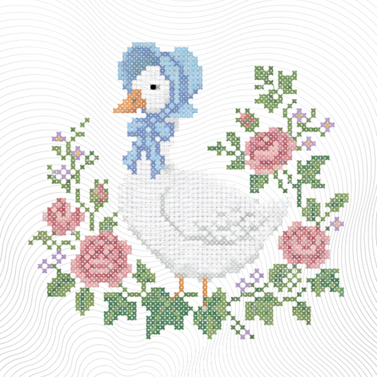 Vintage Cross Stitch Goose