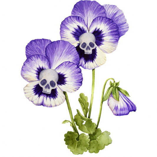 Ghoulish Garden Pansies