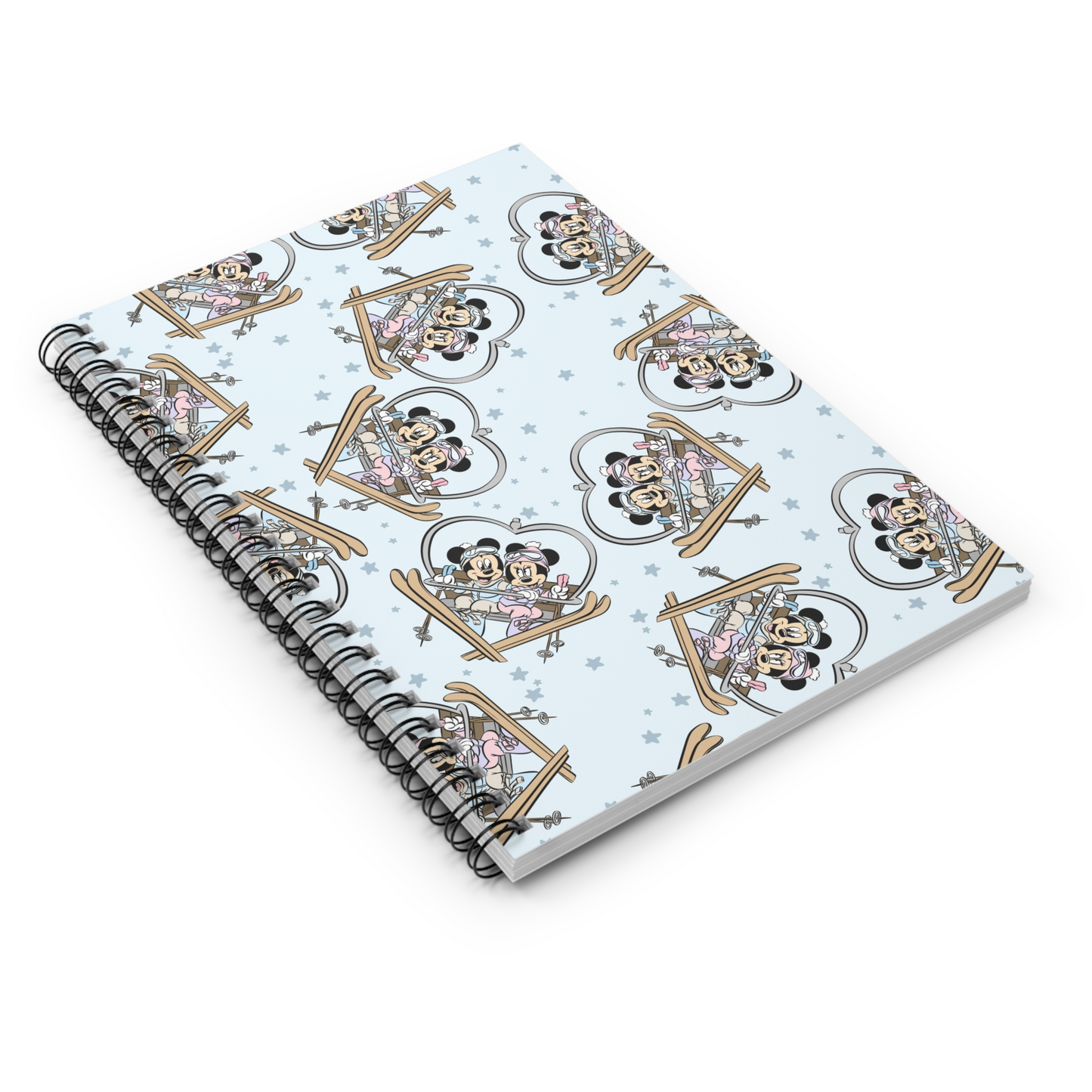 Ski Mouse Lined Notebook