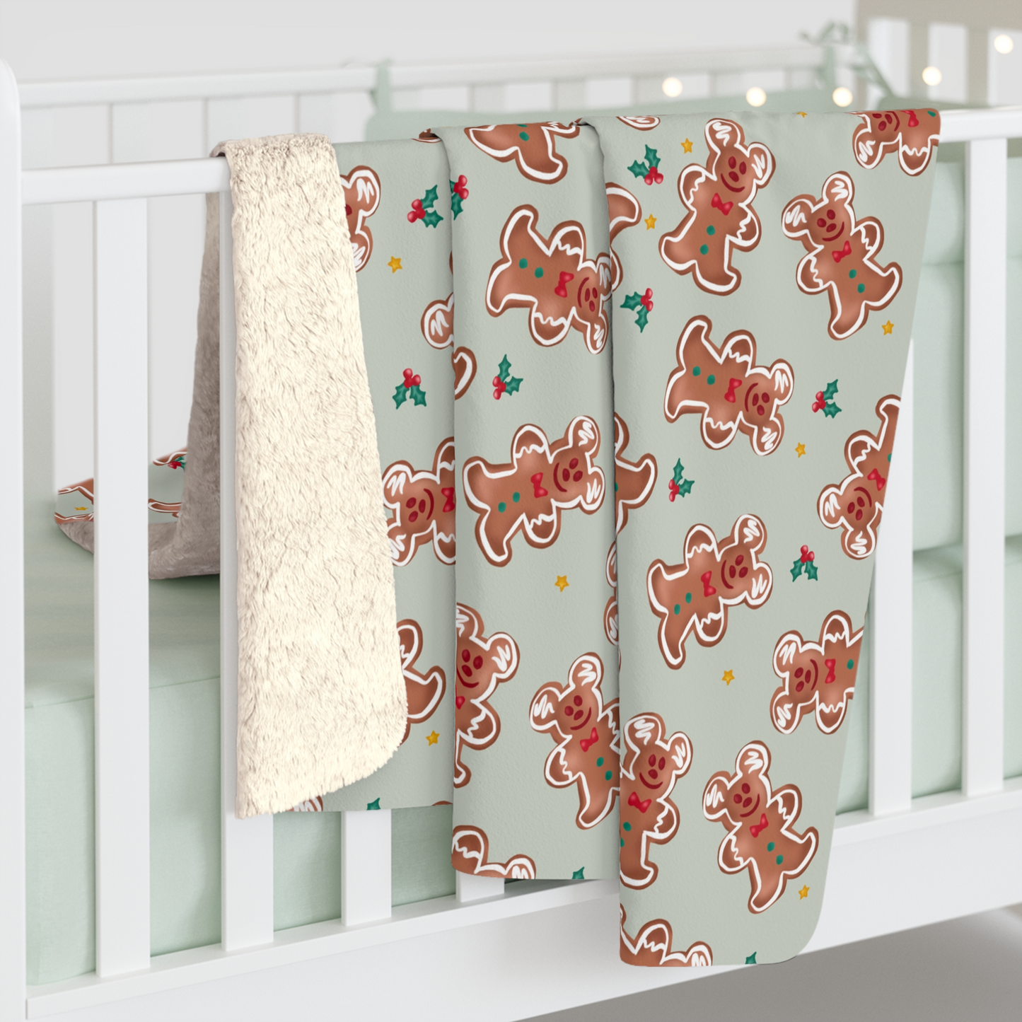 Gingerbread Magic Soft Minky Blanket