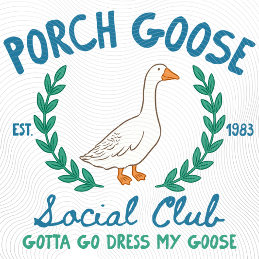 Porch Goose Blue
