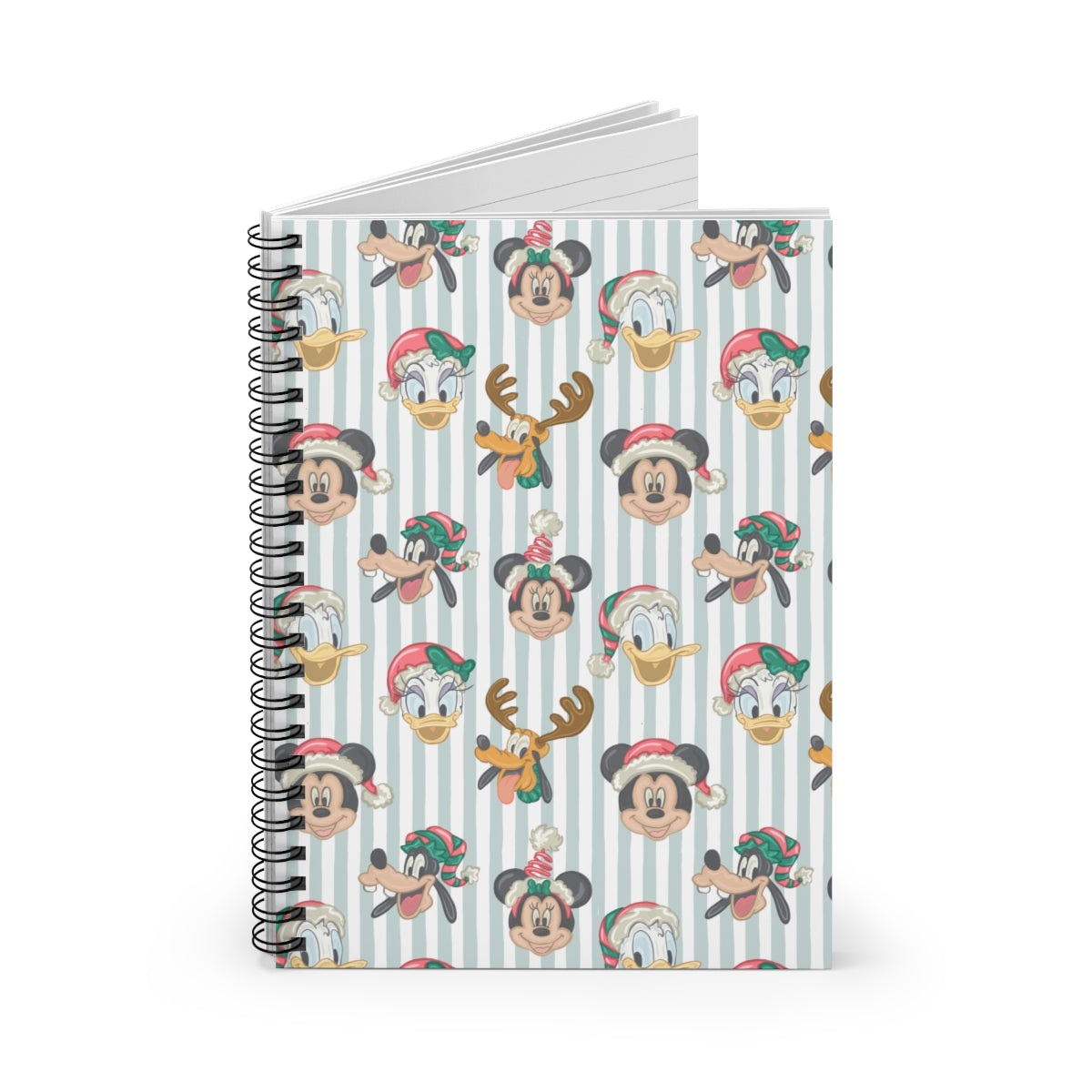 Holiday Stripes Lined Notebook