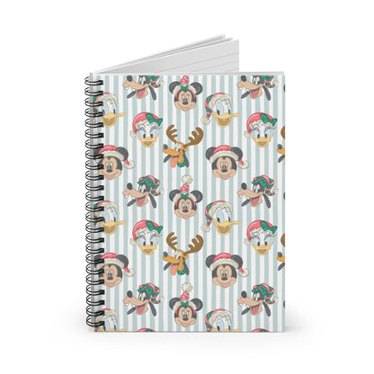 Holiday Stripes Lined Notebook