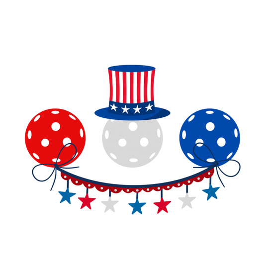 Patriotic Pickleball Banner