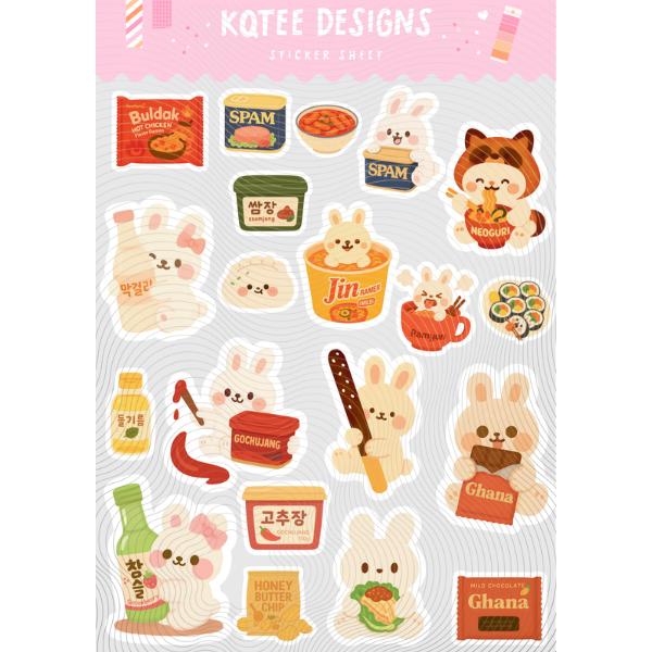 Rabbit Snacks Vol 1 Sticker Sheet