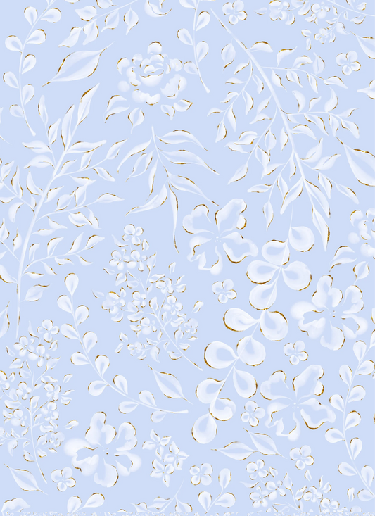 Blue Lavender Floral
