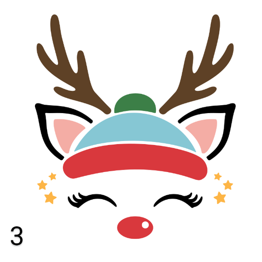 Reindeer Faces 3