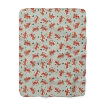 Gingerbread Magic Soft Minky Blanket