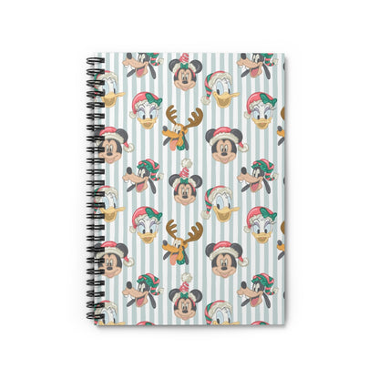 Holiday Stripes Lined Notebook