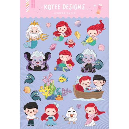 Original Mermaid Sticker Sheet