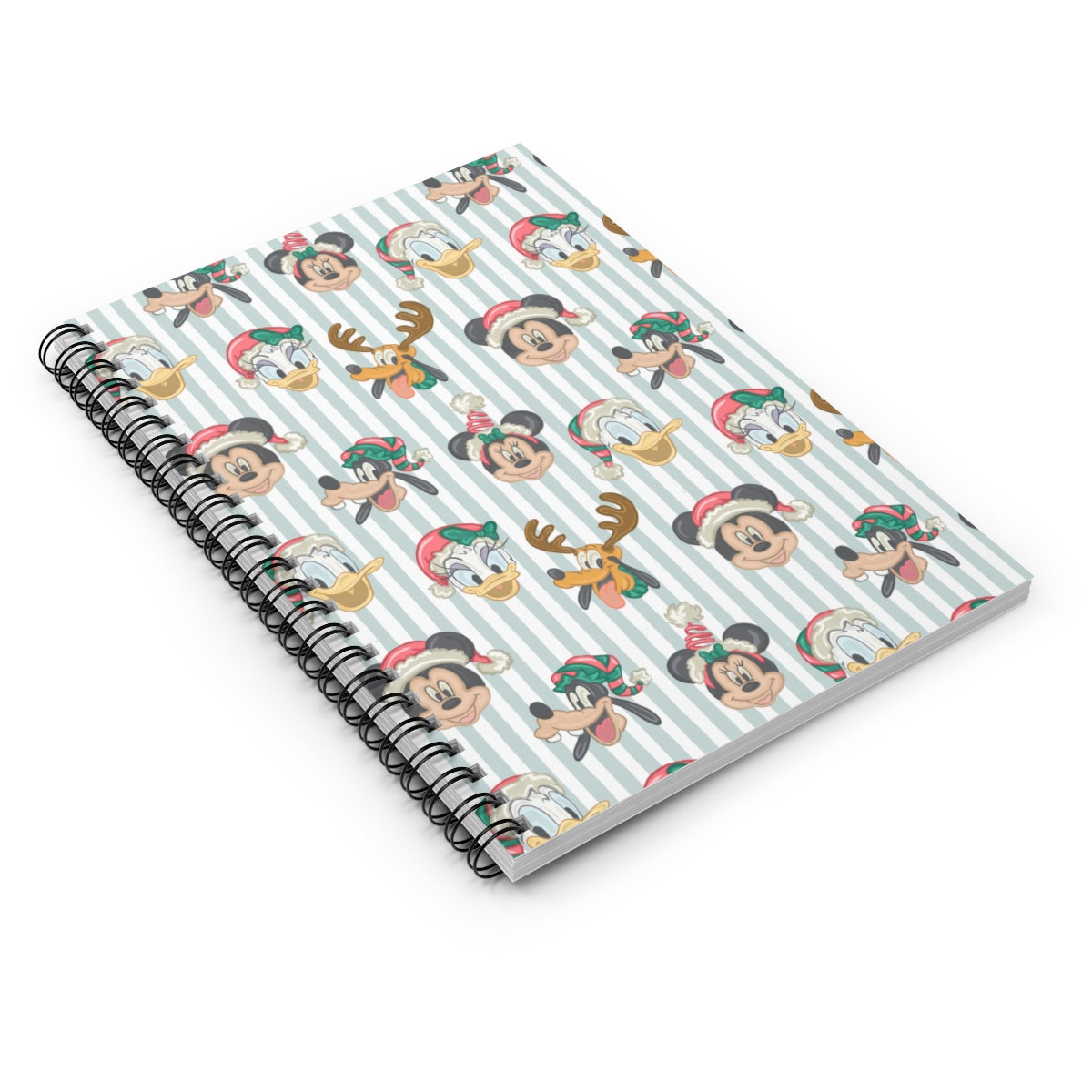 Holiday Stripes Lined Notebook