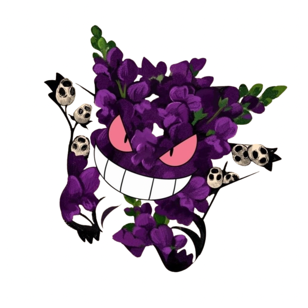 Floral Purple Ghost
