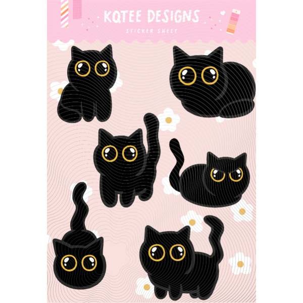 Kitties Sticker Sheet