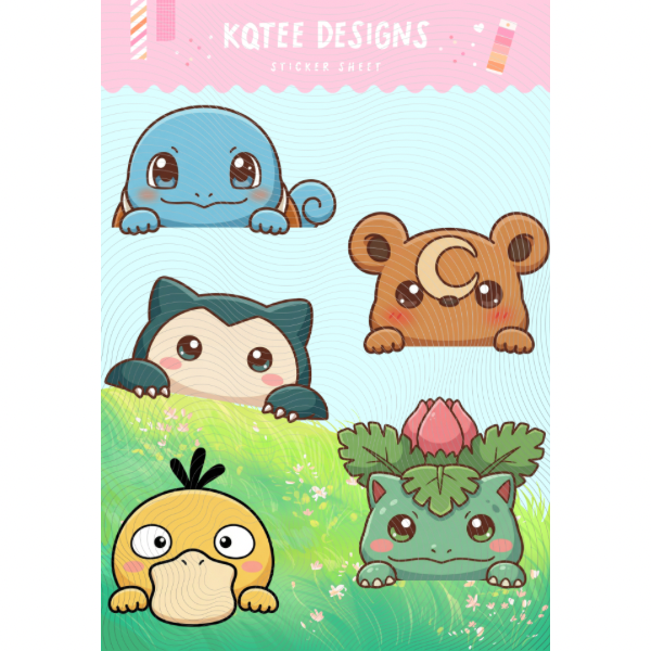 Peekers Vol 2 Sticker Sheet