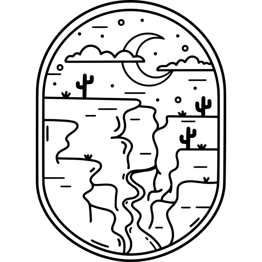 Moonlit Canyon