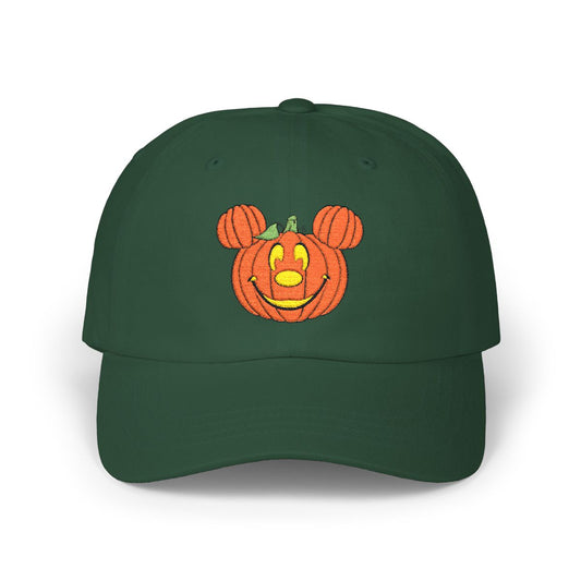 Green Magical Pumpkin Embroidered Hat