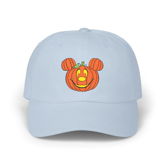 Light Blue Magical Pumpkin Embroidered Hat