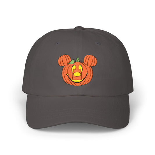 Charcoal Magical Pumpkin Embroidered Hat