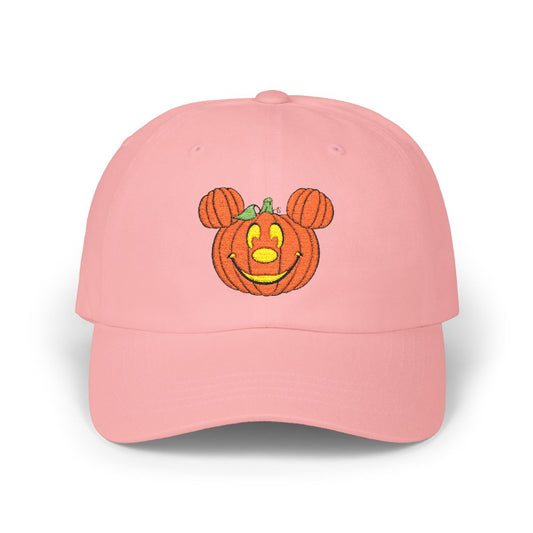 Pink Magical Pumpkin Embroidered Hat