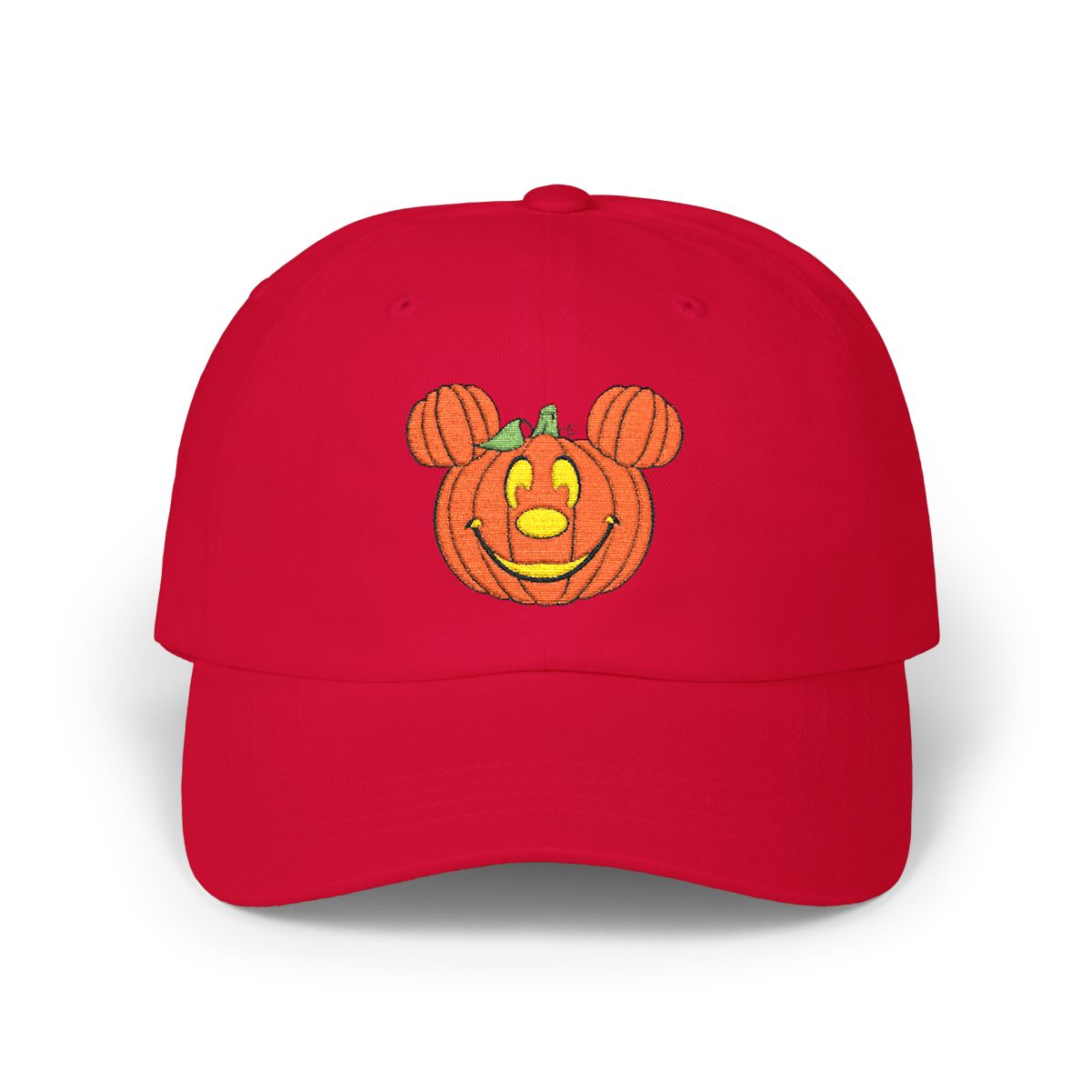 Red Magical Pumpkin Embroidered Hat