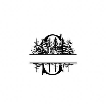 Mountain Monogram (Full Alphabet Available)
