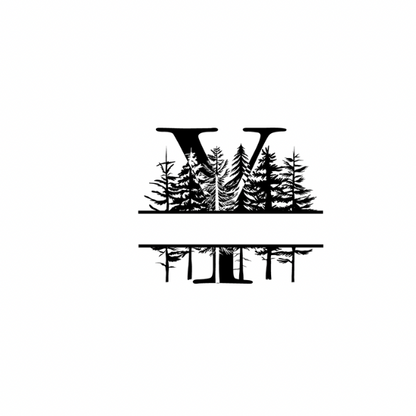 Mountain Monogram (Full Alphabet Available)
