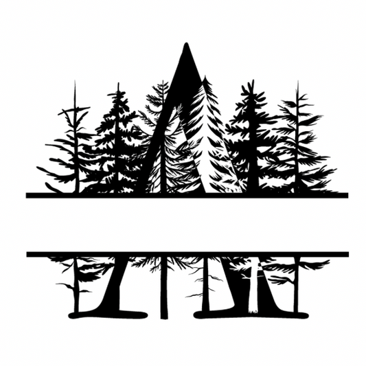 Mountain Monogram (Full Alphabet Available)