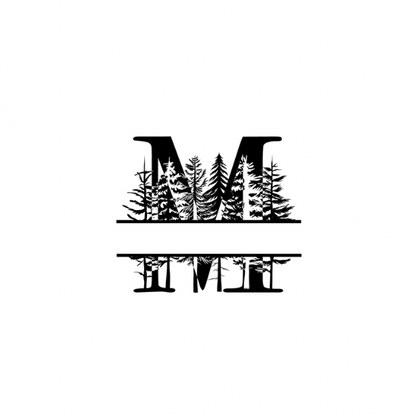 Mountain Monogram (Full Alphabet Available)