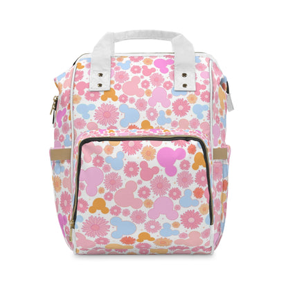 Floral Mouse Backpack/Diaper Bag
