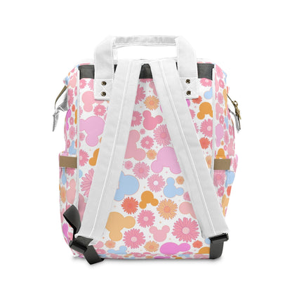 Floral Mouse Backpack/Diaper Bag