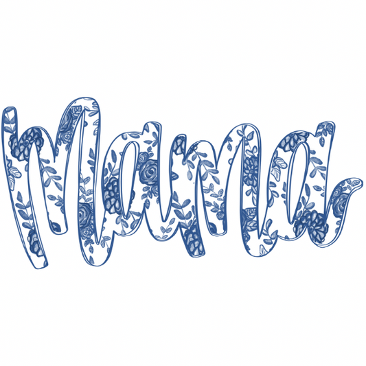 Blue Floral Mama