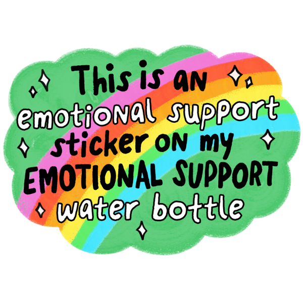 Emotional Support Sticker